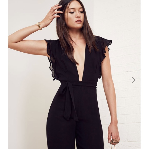 Reformation Dresses & Skirts - Reformation Jolene Black Jumpsuit Size 4